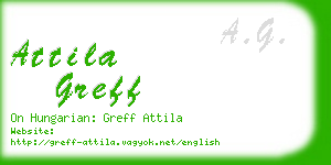 attila greff business card